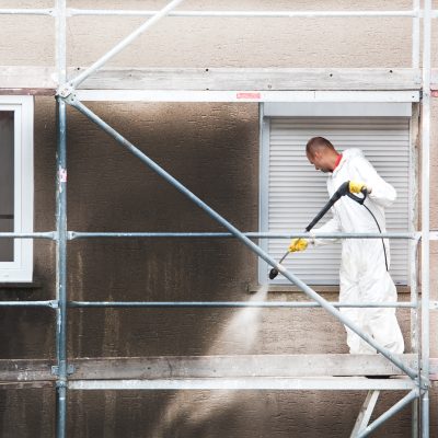 Pressure Cleaning facades in Panama