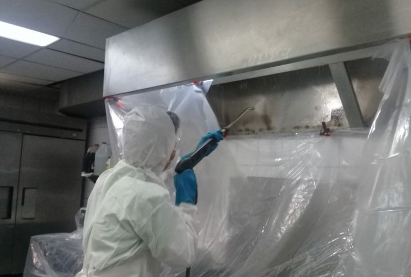 Duct cleaning in industrial kitchens