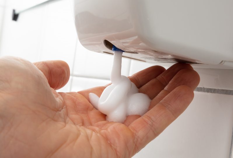 Liquid soap dispenser in Panama