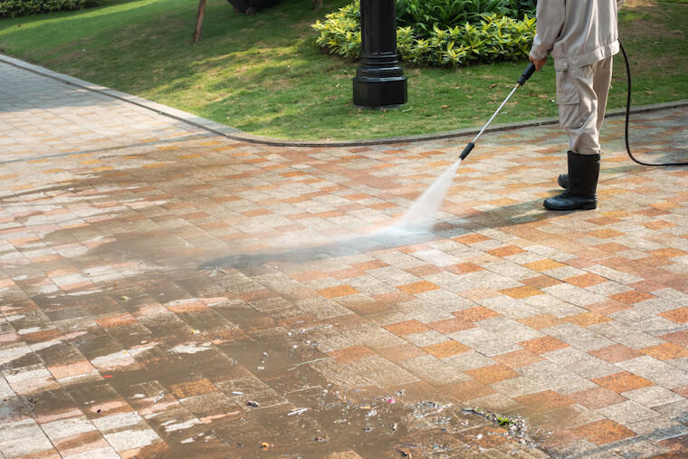 Limpieza de pisos de terrazas con Hidrolavadora en Panamá | cleaning terrace floors with a pressure washer in Panama